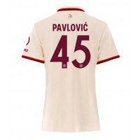 Bayern Munich Aleksandar Pavlovic #45 Fotballklær Tredjedrakt Dame 2024-25 Kortermet